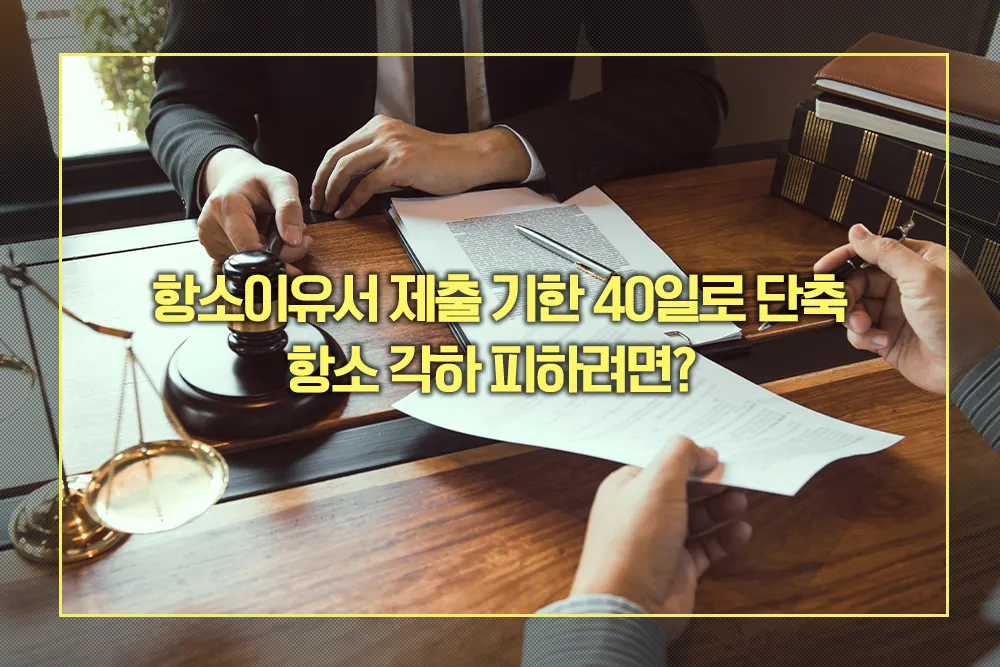민사 항소이유서 제출 기한 40일로 단축, 항소 각하 피하려면? - 법률 가이드